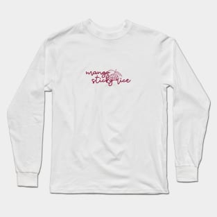 mango sticky rice - maroon red - with sketch Long Sleeve T-Shirt